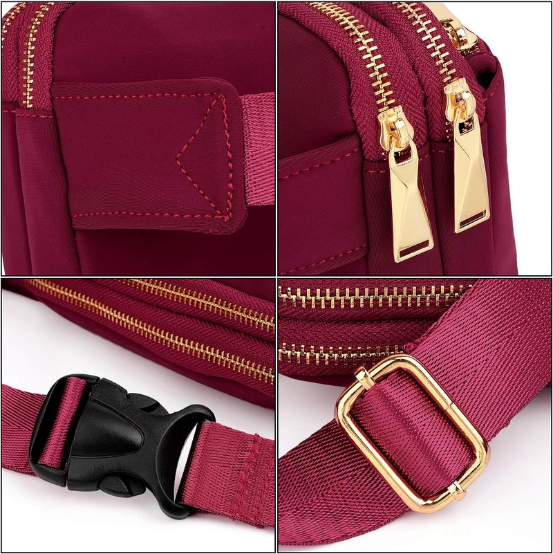 UTO Fanny Pack for Women Crossbody Trendy Fashion Belt Purse Chest Waist Hip Bumbag for Outdoor Shopping Travel Hiking - Image 4